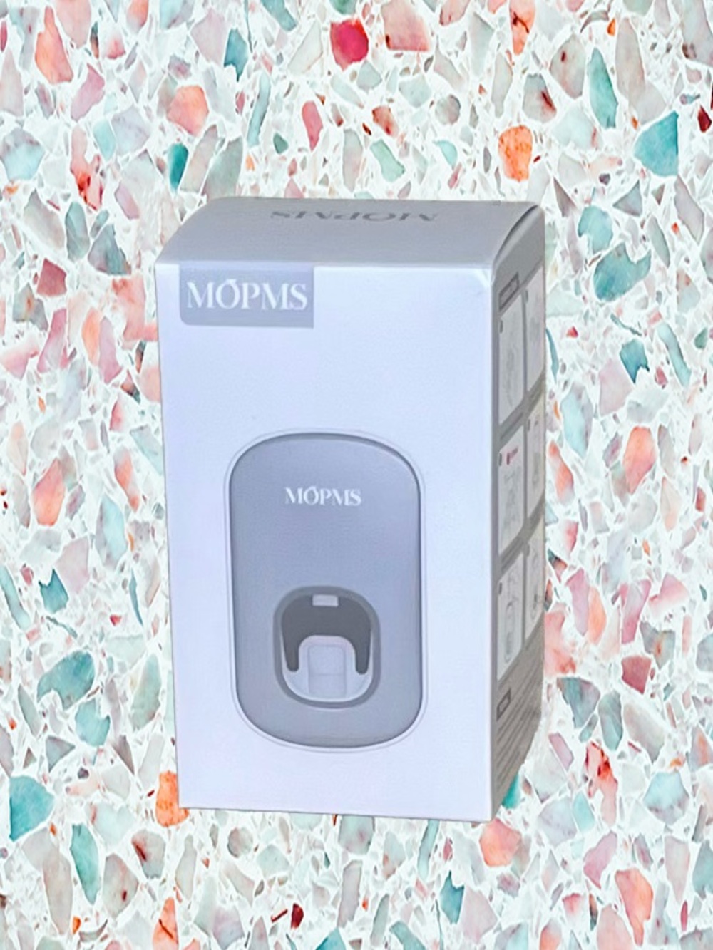 MOPMS Wall Mounted Automatic Toothpaste Dispenser White Silver - Picture 8 of 10